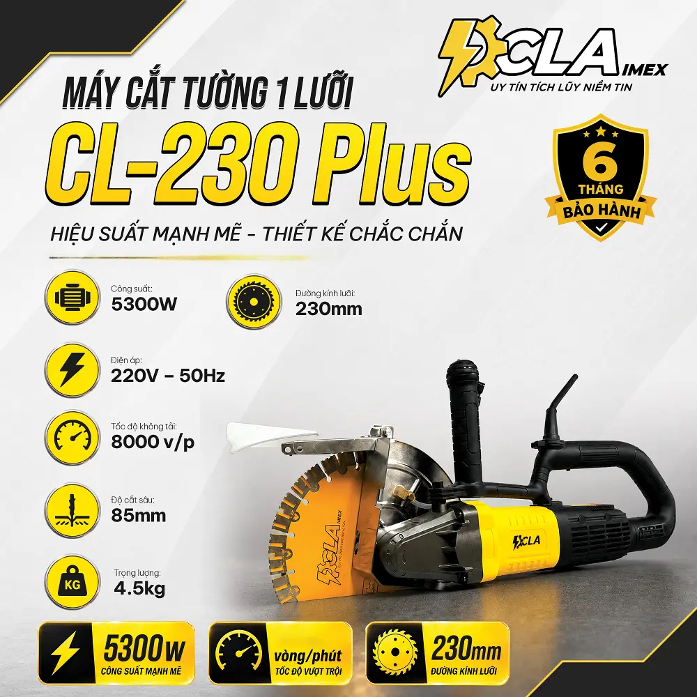 Máy Cắt Tường 1 Lưỡi CL-230 Plus