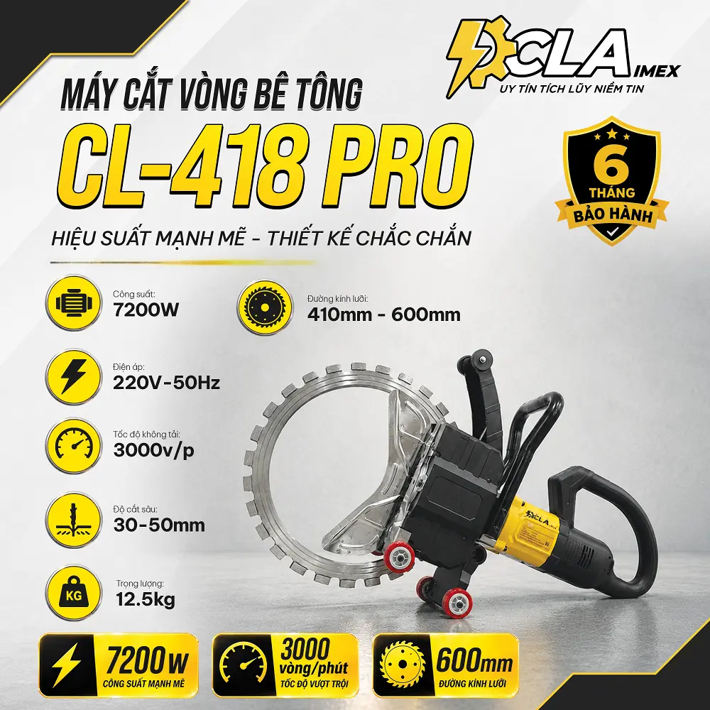 MÁY CẮT VÒNG BÊ TÔNG CL-418 PRO