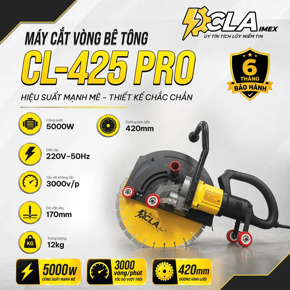 Máy cắt tường bê tông CL – 425 Pro